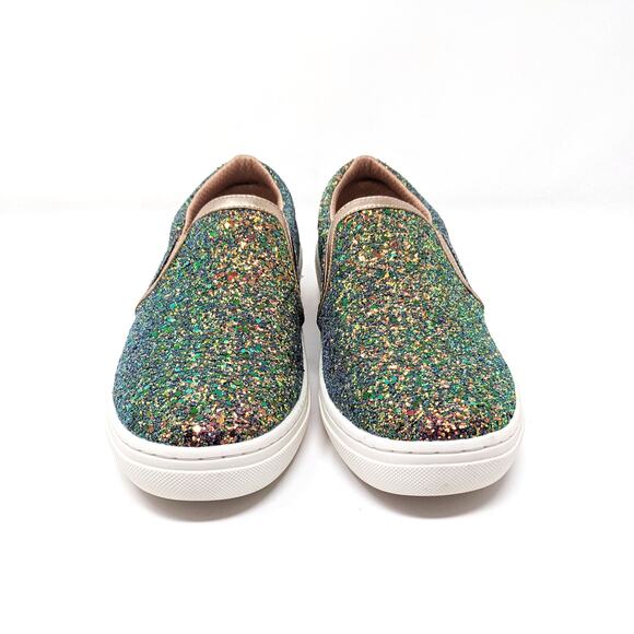 Skechers Womens 10 Shoes Goldie Sneakers Low Top Slip On Iridescent Glitter - Picture 2 of 11